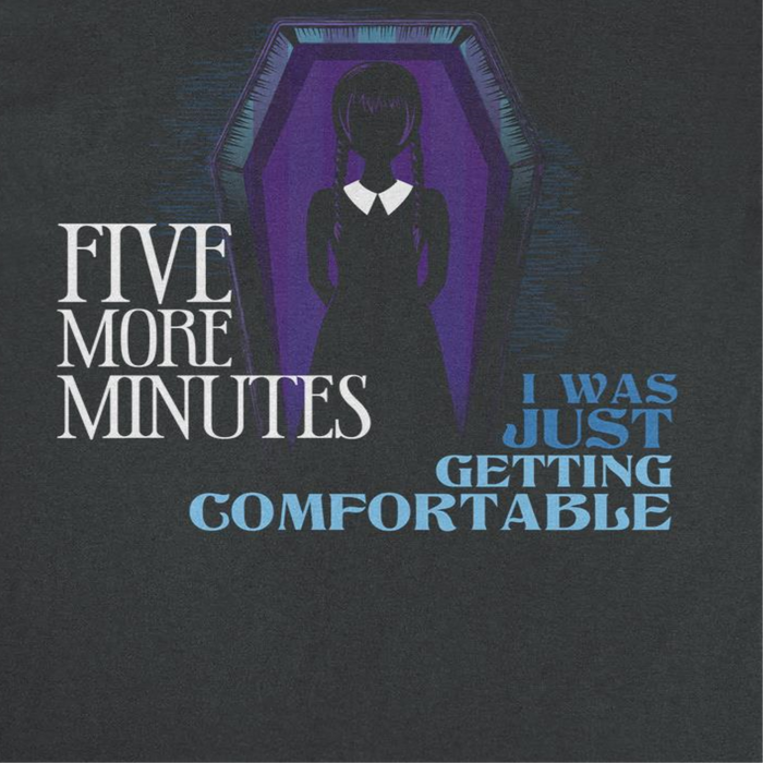Wednesday Getting Comfortable Black T-Shirt