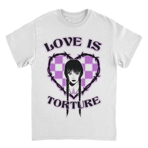 Wednesday Love is Torture White T-Shirt