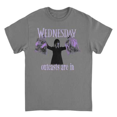 Wednesday Outcasts Are In Charcoal T-Shirt