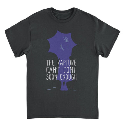 Wednesday Rapture Umbrella Black T-Shirt