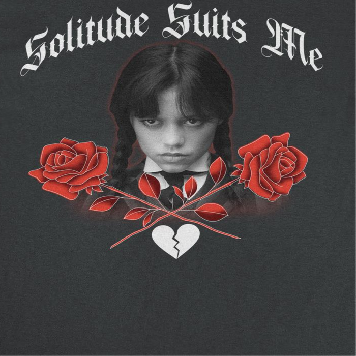 Wednesday Solitude Black T-Shirt