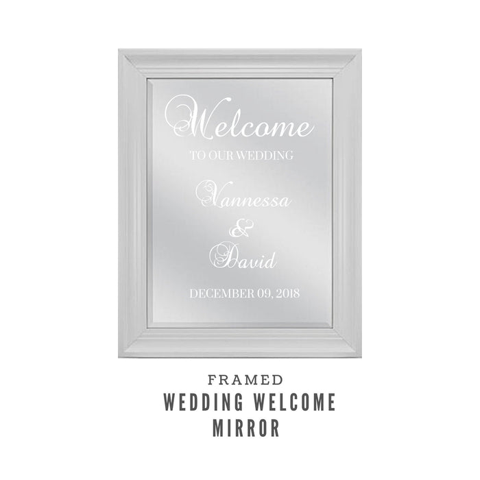 Welcome sign mirror wedding signs Wedding welcome sign mirror sign wedding custom sign welcome sign
