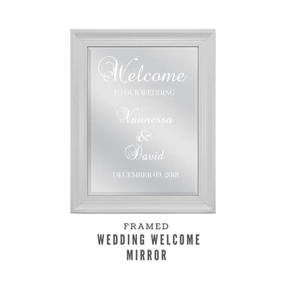 Welcome sign mirror wedding signs Wedding welcome sign mirror sign wedding custom sign welcome sign