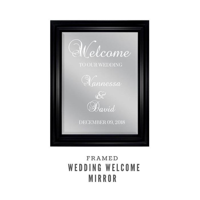 Welcome sign mirror wedding signs Wedding welcome sign mirror sign wedding custom sign welcome sign