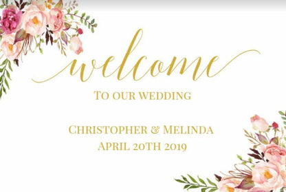 Welcome Sign Wedding welcome sign Sign for party Party sign baby shower Poster