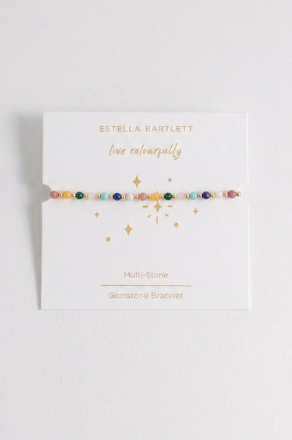 Wellness Mixed Gemstone Stretch Sienna Bracelet