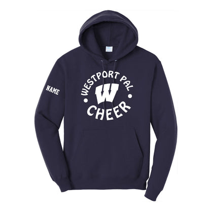 Westport PAL Cheer Hooded Sweatshirt Logowear Westport PAL Cheer Navy Youth S