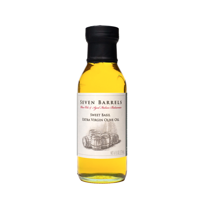 White Balsamic Vinegar and Sweet Basil Extra Virgin Olive Oil