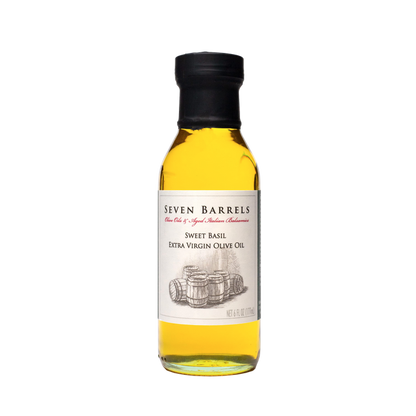 White Balsamic Vinegar and Sweet Basil Extra Virgin Olive Oil