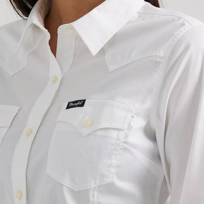 Wrangler Women - Solid Western Shirt (White) 112358013