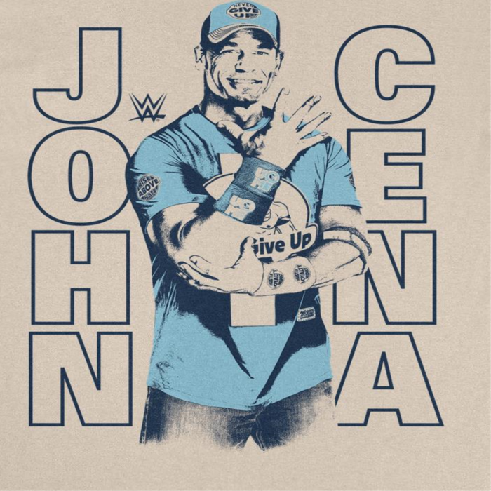 WWE Cena Contrast Sand T-Shirt