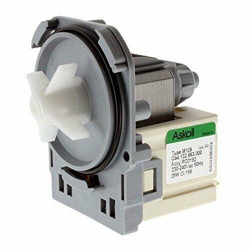 Zanussi | Electrolux | AEG Washing Machine Drain Pump M113 | M109 | 1326630009 | 1321063008, 1321063016, 1321063107, 1322082015 Twist and Screw Fixing Drain Pump Base 25W