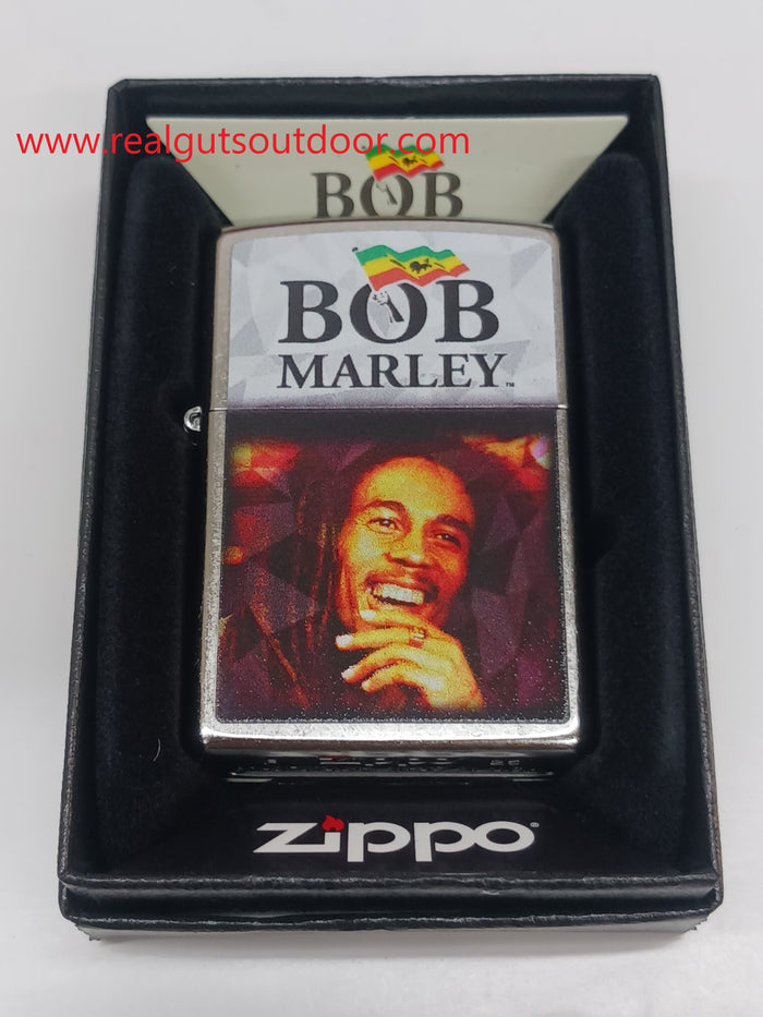 Zippo Bob Marley Street Chrome Color Image 46994
